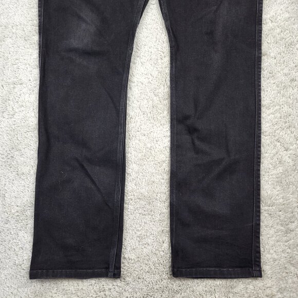 DU/ER Jeans Mens 34x32 Black L2X Relaxed Taper CoolMax Denim Pants Workwear USA - Picture 4 of 10